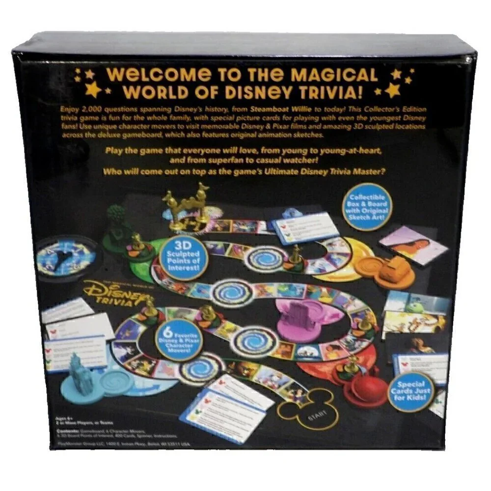 The Magical World Of Disney Trivia Game PLAY MONSTER 2022, NEW